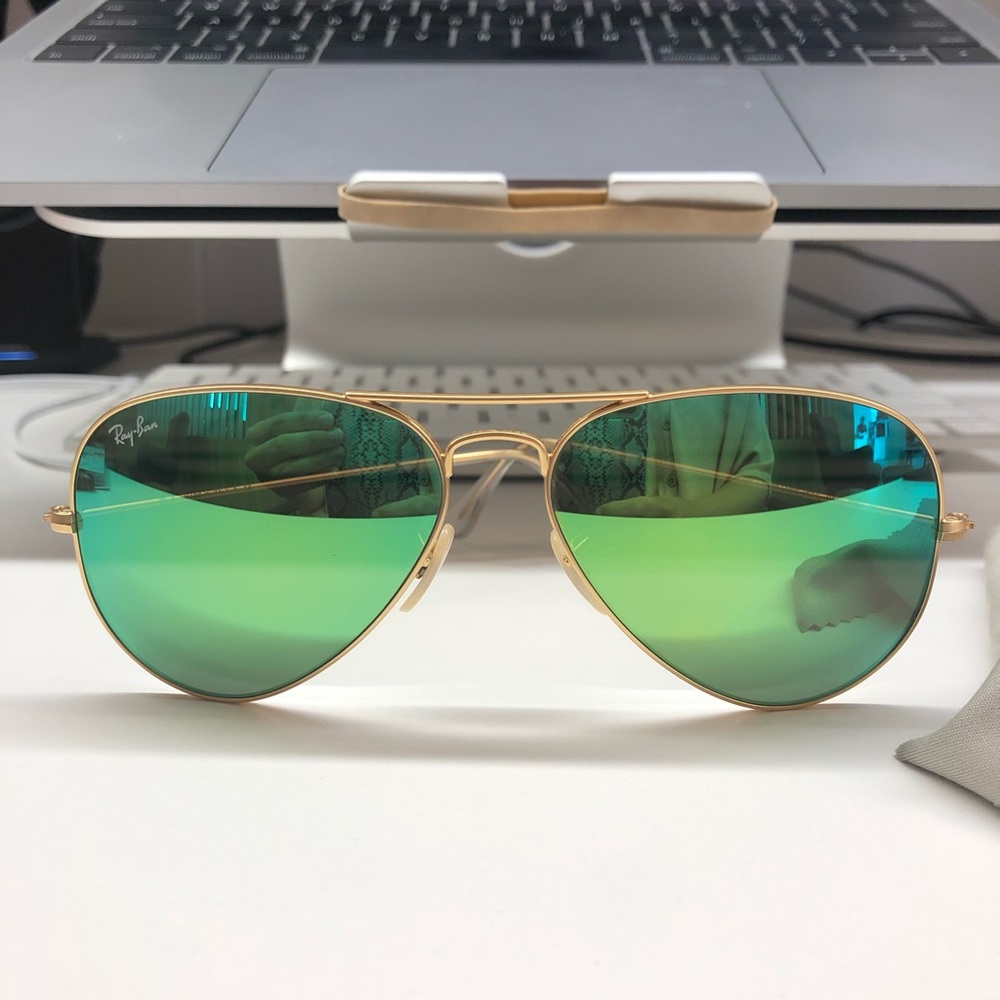 Ray band aviators - green